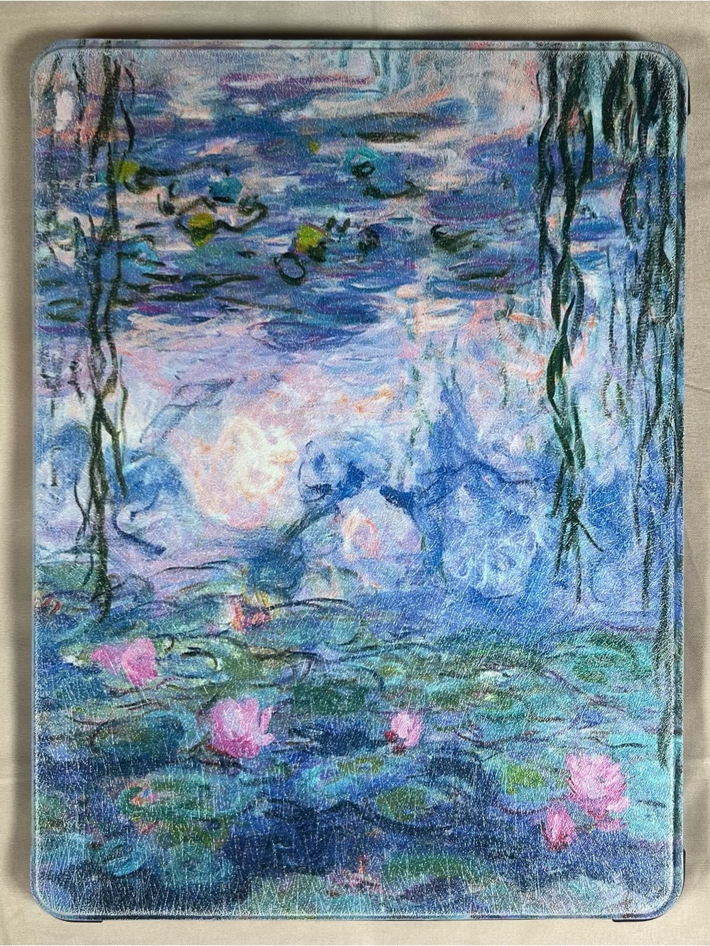Water Lily iPad Case with Pencil Holder